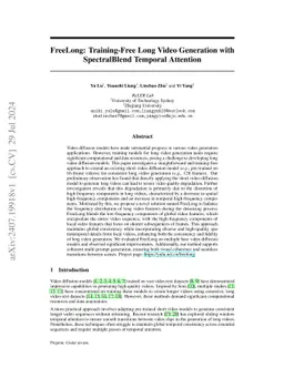 FreeLong: Training-Free Long Video Generation with SpectralBlend
  Temporal Attention