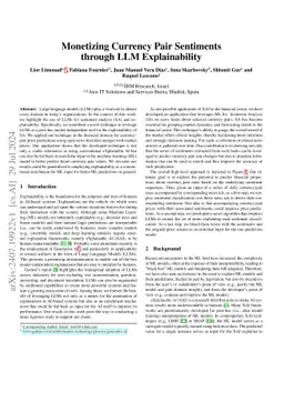 Monetizing Currency Pair Sentiments through LLM Explainability