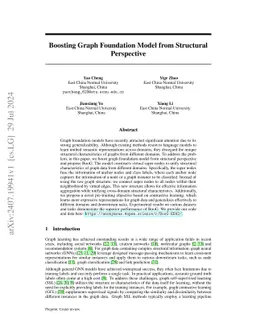Boosting Graph Foundation Model from Structural Perspective