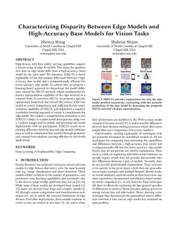 Characterizing Disparity Between Edge Models and High-Accuracy Base
  Models for Vision Tasks