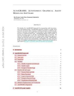AutoGRAMS: Autonomous Graphical Agent Modeling Software