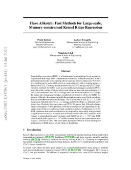 Have ASkotch: A Neat Solution for Large-scale Kernel Ridge Regression