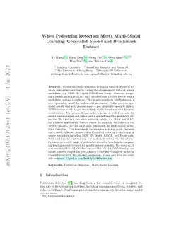 When Pedestrian Detection Meets Multi-Modal Learning: Generalist Model
  and Benchmark Dataset