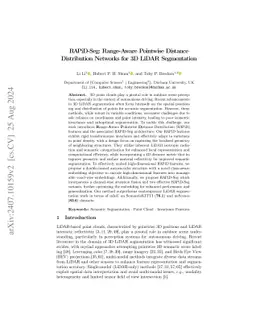 RAPiD-Seg: Range-Aware Pointwise Distance Distribution Networks for 3D
  LiDAR Segmentation