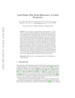 Look Within, Why LLMs Hallucinate: A Causal Perspective