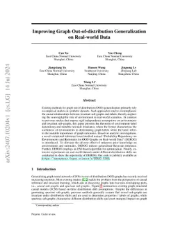Improving Graph Out-of-distribution Generalization Beyond Causality