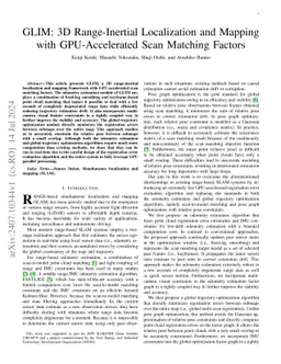 GLIM: 3D Range-Inertial Localization and Mapping with GPU-Accelerated
  Scan Matching Factors