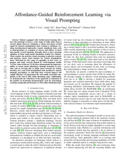 Affordance-Guided Reinforcement Learning via Visual Prompting