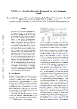 NTSEBENCH: Cognitive Reasoning Benchmark for Vision Language Models