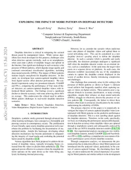 Exploring the Impact of Moire Pattern on Deepfake Detectors