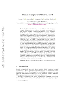 Kinetic Typography Diffusion Model