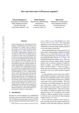 How and where does CLIP process negation?