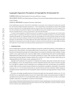 Laypeople's Egocentric Perceptions of Copyright for AI-Generated Art