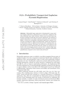 PULPo: Probabilistic Unsupervised Laplacian Pyramid Registration