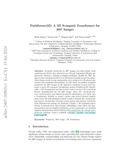 Pathformer3D: A 3D Scanpath Transformer for 360° Images