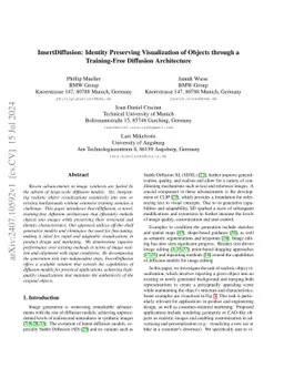 InsertDiffusion: Identity Preserving Visualization of Objects through a
  Training-Free Diffusion Architecture