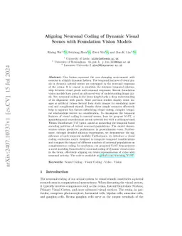 Aligning Neuronal Coding of Dynamic Visual Scenes with Foundation Vision
  Models