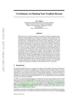 Correlations Are Ruining Your Gradient Descent