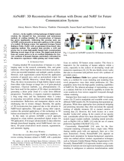 AirNeRF: 3D Reconstruction of Human with Drone and NeRF for Future
  Communication Systems