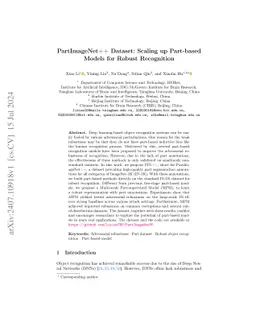 PartImageNet++ Dataset: Scaling up Part-based Models for Robust
  Recognition