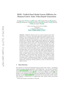 IDOL: Unified Dual-Modal Latent Diffusion for Human-Centric Joint
  Video-Depth Generation