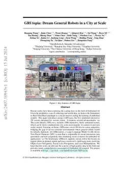 GRUtopia: Dream General Robots in a City at Scale