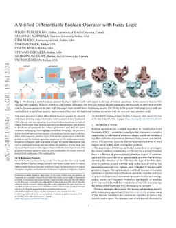 A Unified Differentiable Boolean Operator with Fuzzy Logic