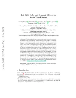 Ref-AVS: Refer and Segment Objects in Audio-Visual Scenes