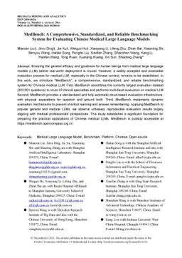 MedBench: A Comprehensive, Standardized, and Reliable Benchmarking
  System for Evaluating Chinese Medical Large Language Models
