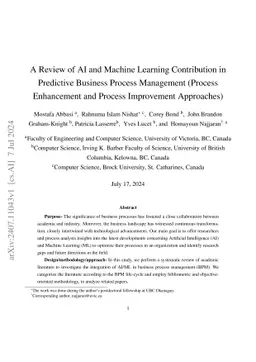 A Review of AI and Machine Learning Contribution in Predictive Business
  Process Management (Process Enhancement and Process Improvement Approaches)