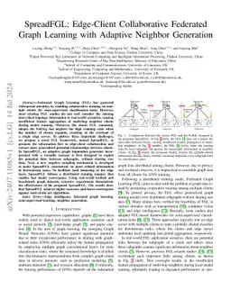 SpreadFGL: Edge-Client Collaborative Federated Graph Learning with
  Adaptive Neighbor Generation