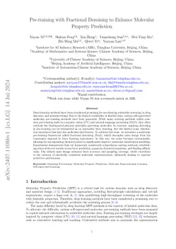 Pre-training with Fractional Denoising to Enhance Molecular Property
  Prediction