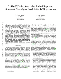 SSSD-ECG-nle: New Label Embeddings with Structured State-Space Models
  for ECG generation