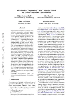 Empowering Persian LLMs for Instruction Following: A Novel Dataset and Training Approach