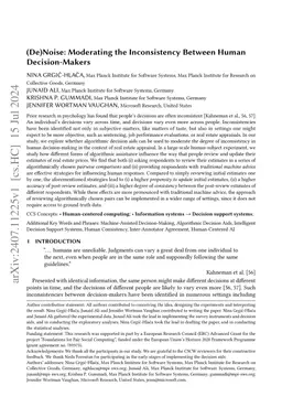 (De)Noise: Moderating the Inconsistency Between Human Decision-Makers