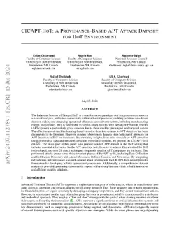 CICAPT-IIOT: A provenance-based APT attack dataset for IIoT environment