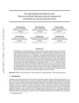 Flatfish Lesion Detection Based on Part Segmentation Approach and Lesion Image Generation
