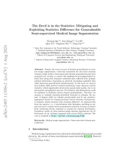 The Devil is in the Statistics: Mitigating and Exploiting Statistics
  Difference for Generalizable Semi-supervised Medical Image Segmentation