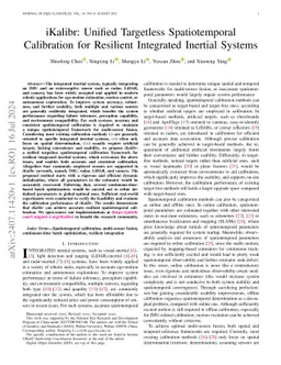 iKalibr: Unified Targetless Spatiotemporal Calibration for Resilient
  Integrated Inertial Systems