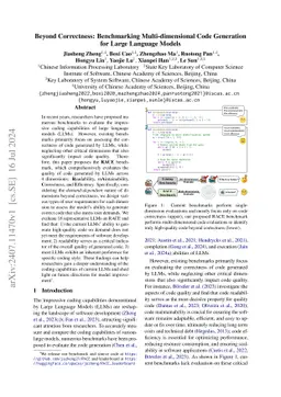 Beyond Correctness: Benchmarking Multi-dimensional Code Generation for
  Large Language Models