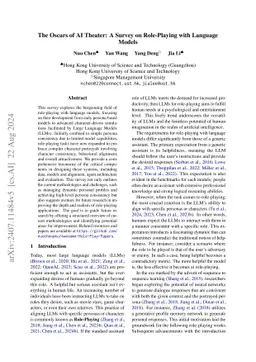 The Oscars of AI Theater: A Survey on Role-Playing with Language Models