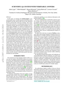 Scientific QA System with Verifiable Answers