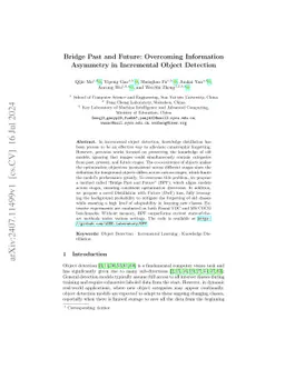 Bridge Past and Future: Overcoming Information Asymmetry in Incremental
  Object Detection