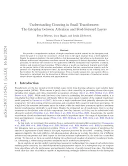 Counting in Small Transformers: The Delicate Interplay between Attention and Feed-Forward Layers