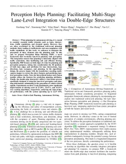 Perception Helps Planning: Facilitating Multi-Stage Lane-Level
  Integration via Double-Edge Structures