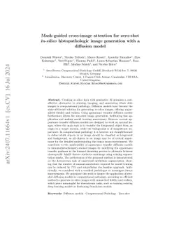 Mask-guided cross-image attention for zero-shot in-silico histopathologic image generation with a diffusion model