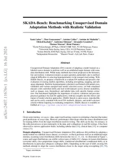 SKADA-Bench: Benchmarking Unsupervised Domain Adaptation Methods with Realistic Validation On Diverse Modalities