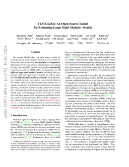 VLMEvalKit: An Open-Source Toolkit for Evaluating Large Multi-Modality Models