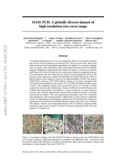 OAM-TCD: A globally diverse dataset of high-resolution tree cover maps