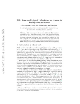 Why long model-based rollouts are no reason for bad Q-value estimates